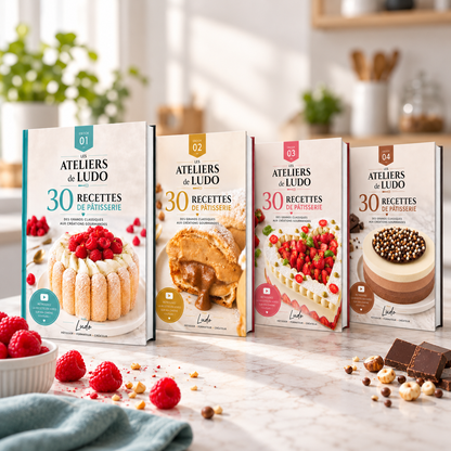 Collection 4 ebooks de pâtisserie Les Ateliers de Ludo – 120 recettes