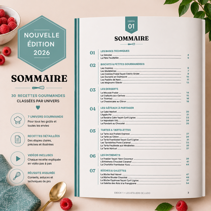 EBOOK 1 – 30 recettes de pâtisserie