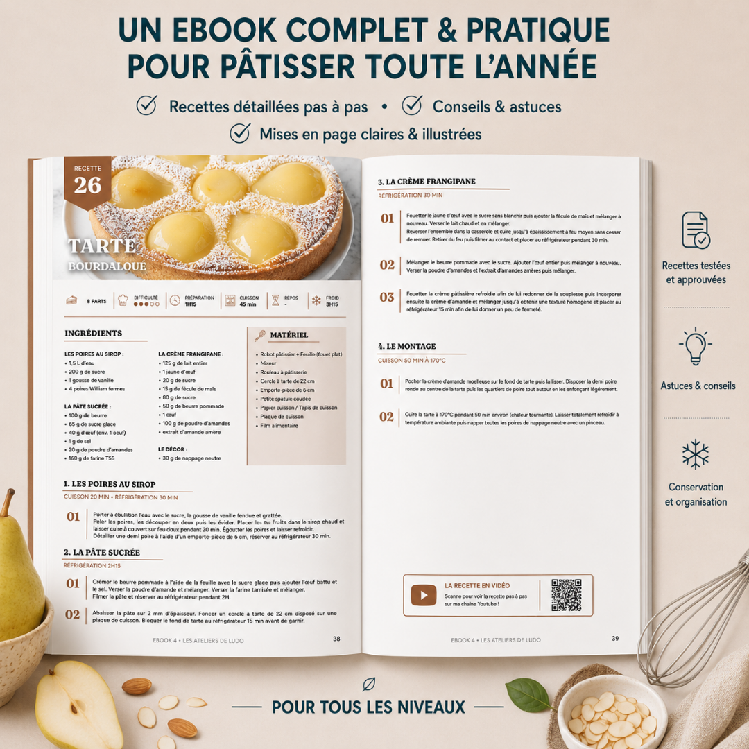 EBOOK 4 – 30 recettes de pâtisserie