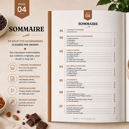 EBOOK 4 – 30 recettes de pâtisserie