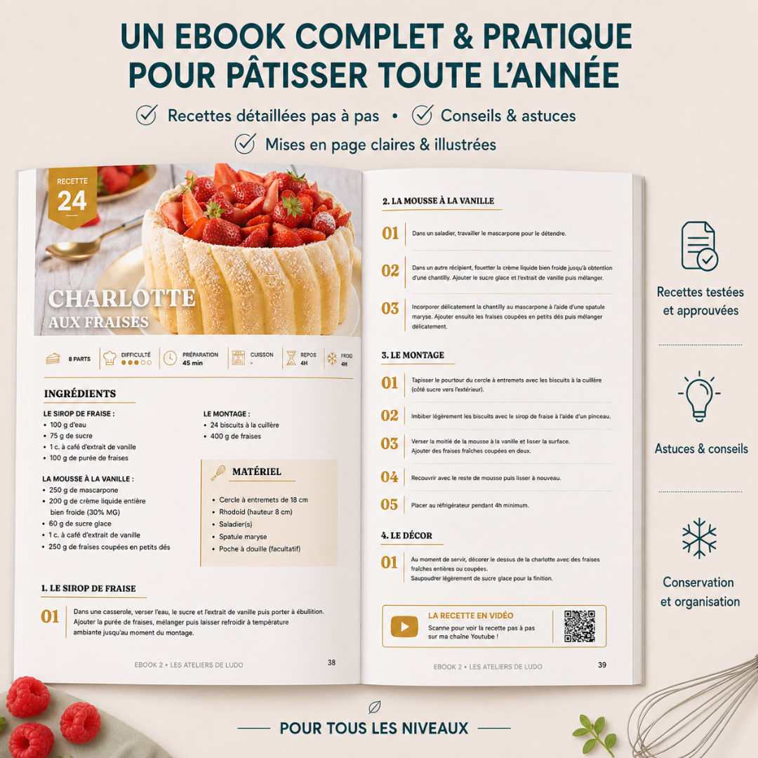 EBOOK 2 – 30 recettes de pâtisserie